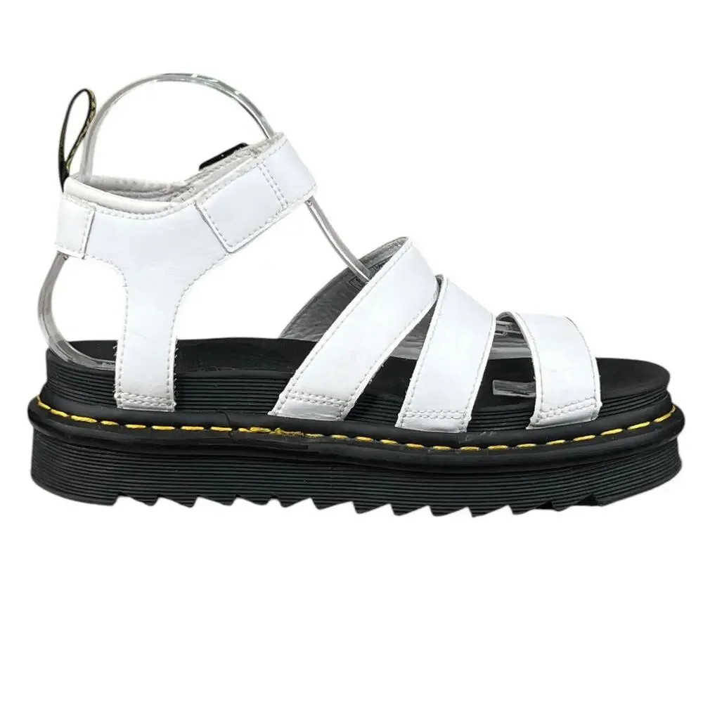Dr. Martens Blaire White Leather Platform Sandal Size US 7 - Picture 4 of 10